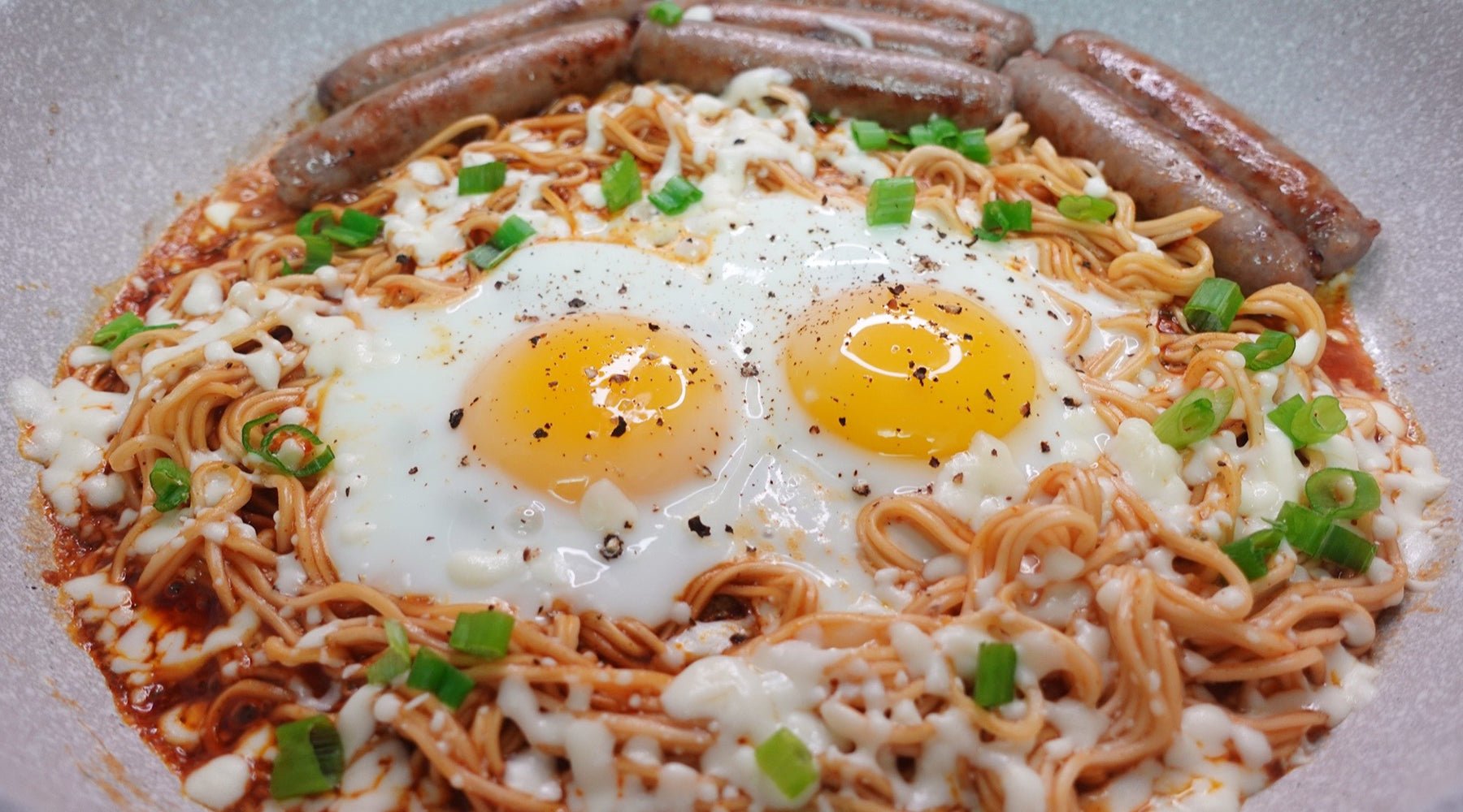 Breakfast Sausage Ramen Skillet – Mike's Mighty Good