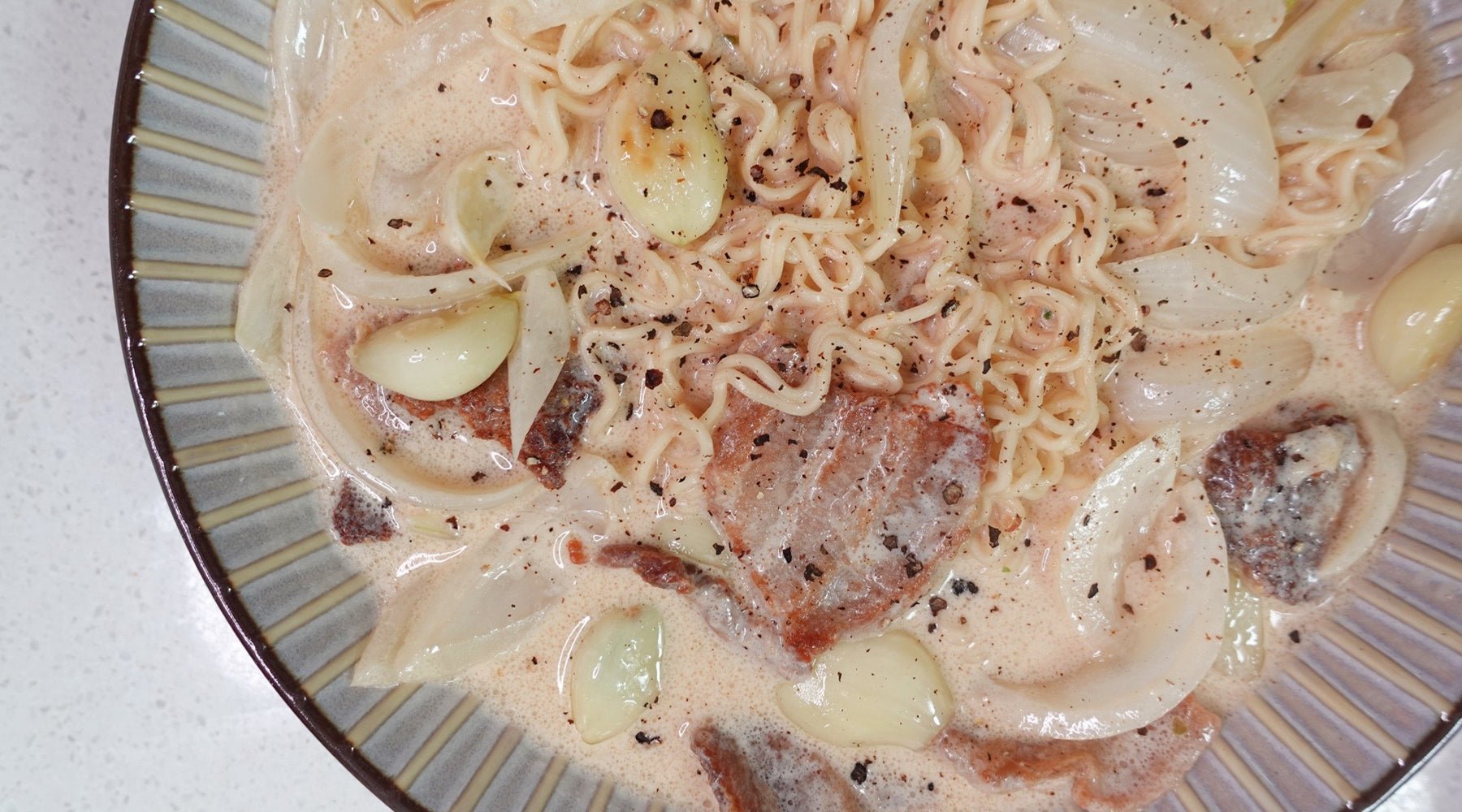 Creamy Garlic Ramen – Mike's Mighty Good