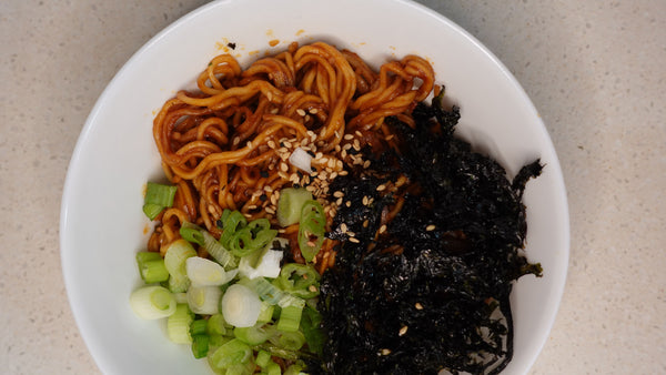 "Add a Kick to Your Noodles with Scallion Sriracha Ramen by Mike's Mighty Good"