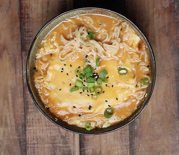 Cheesy Egg Drop Ramen – Mike's Mighty Good