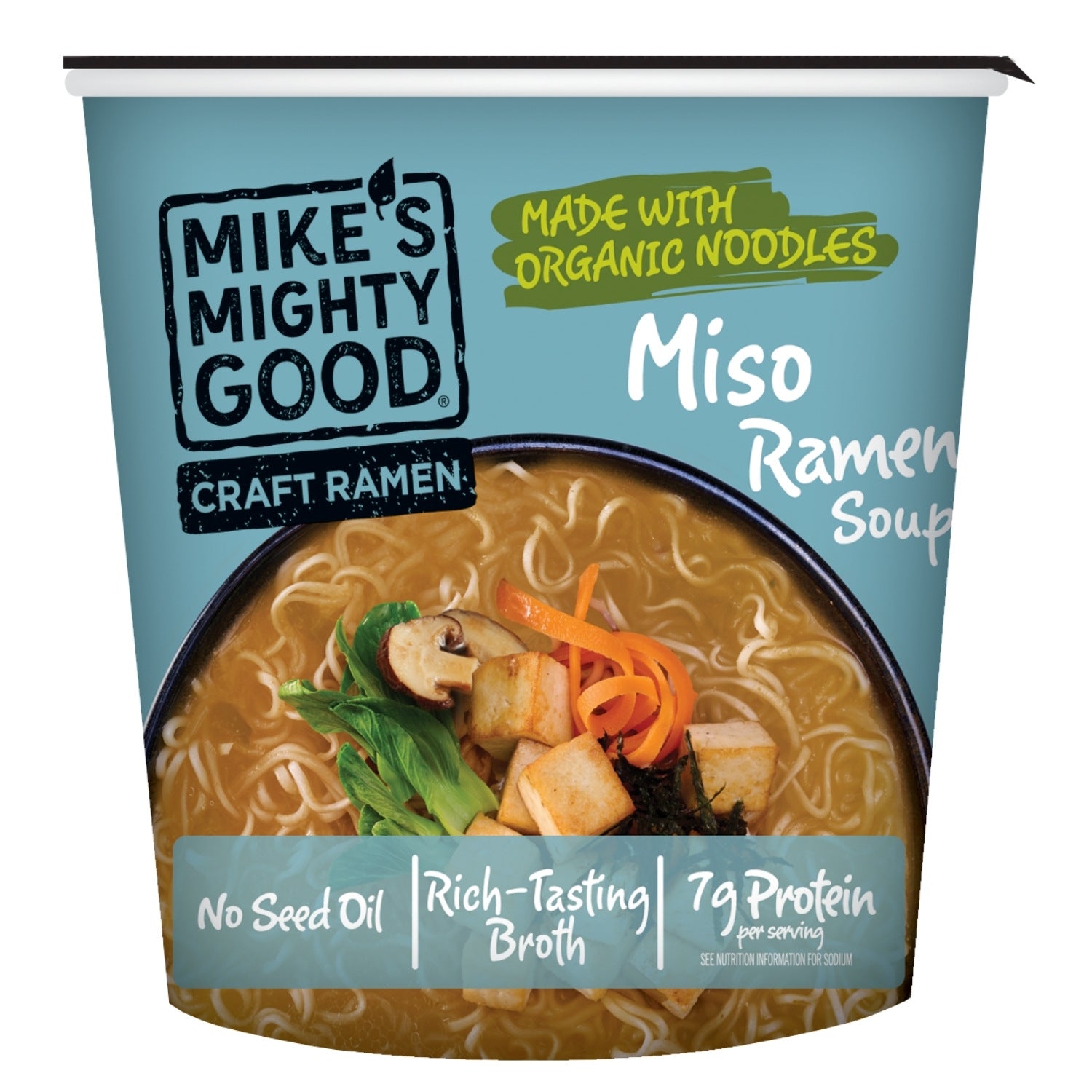 Vegetarian Miso Ramen Noodle Cup – Mike's Mighty Good