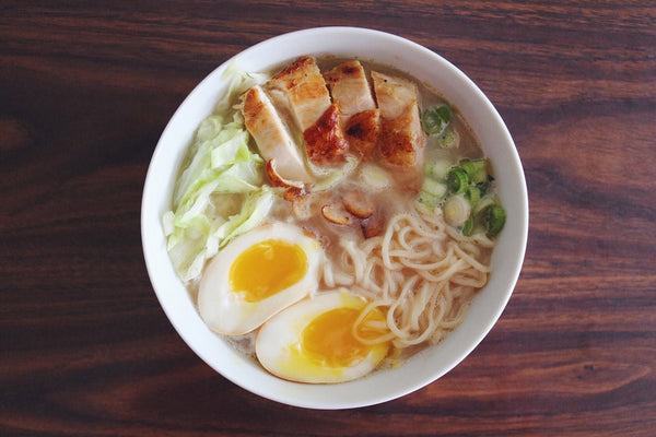 Comforting chicken ramen bowl - Mike's Mighty Good
