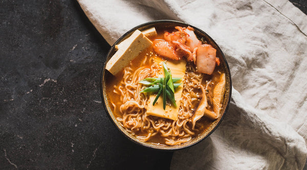 Kimchi cheese ramen cup | Mike's Mighty Good