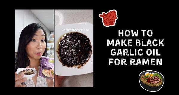 How To Make Black Garlic Oil for Ramen