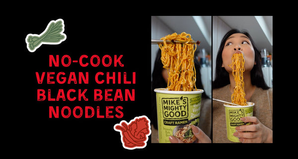 No-Cook Vegan Chili Black Bean Noodles