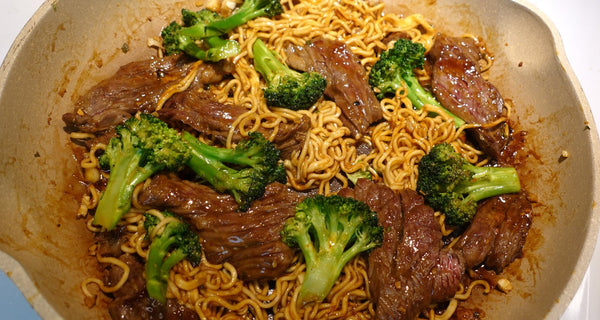 Mighty Good Beef Ramen Stir Fry" - Quick & Easy Recipe by Mike's