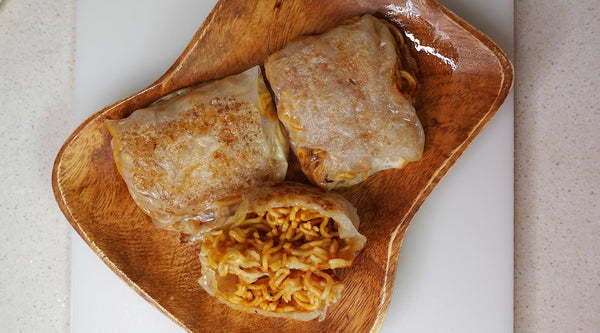 "Create Delicious Ramen Rice Paper Wraps with Mike's Mighty Good"