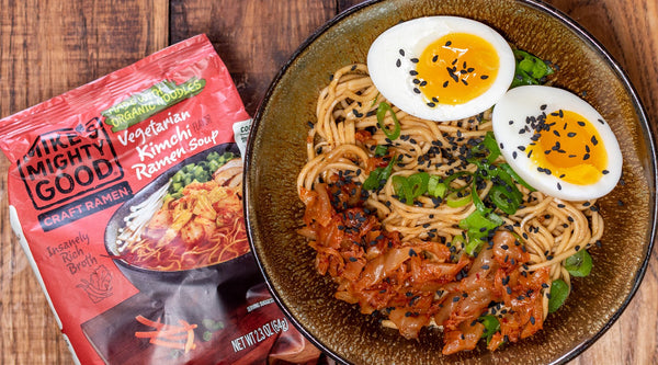Spicy Kimchi Ramen Noodles | Mike's Mighty Good