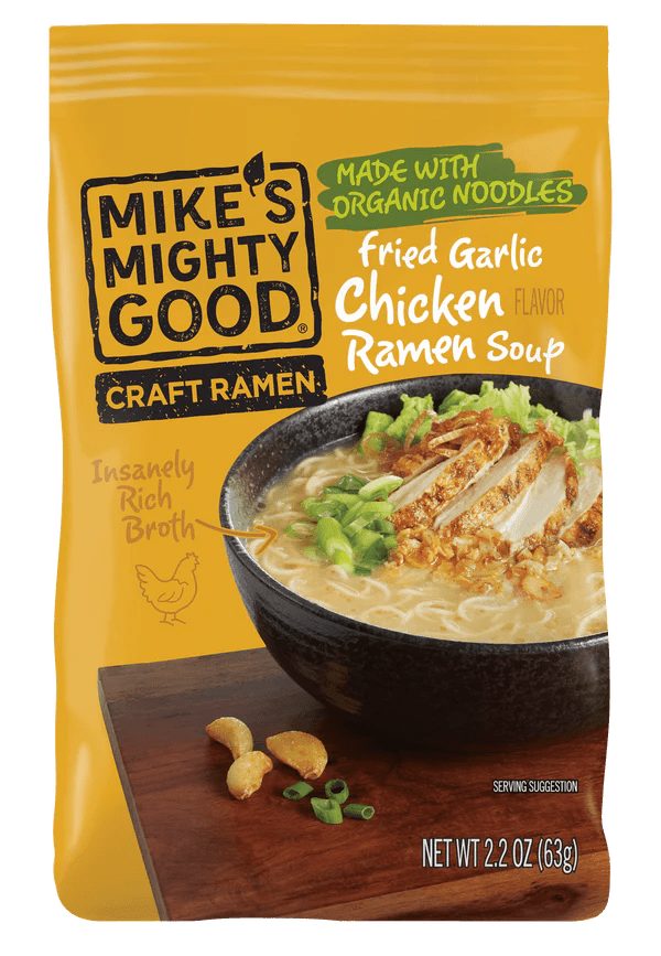 Craft Ramen Pillow Packs Soups & Broths Mike's Mighty Good Pillow Packs Fried Garlic Chicken 7 Pack ($3.33 per unit)