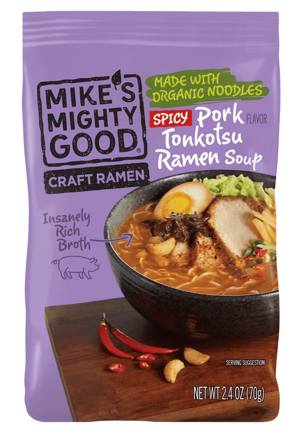 Craft Ramen Pillow Packs Soups & Broths Mike's Mighty Good Pillow Packs Spicy Pork Tonkotsu 7 Pack ($3.33 per unit)