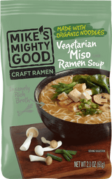 Craft Ramen Pillow Packs Soups & Broths Mike's Mighty Good Pillow Packs Vegetarian Miso 7 Pack ($3.33 per unit)