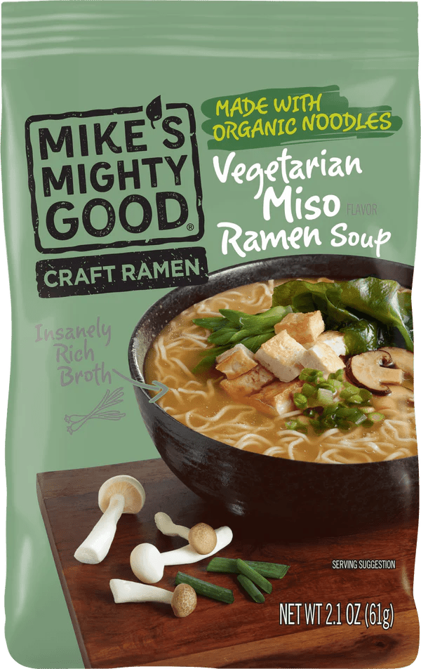 Craft Ramen Pillow Packs Soups & Broths Mike's Mighty Good Pillow Packs Vegetarian Miso 7 Pack ($3.33 per unit)