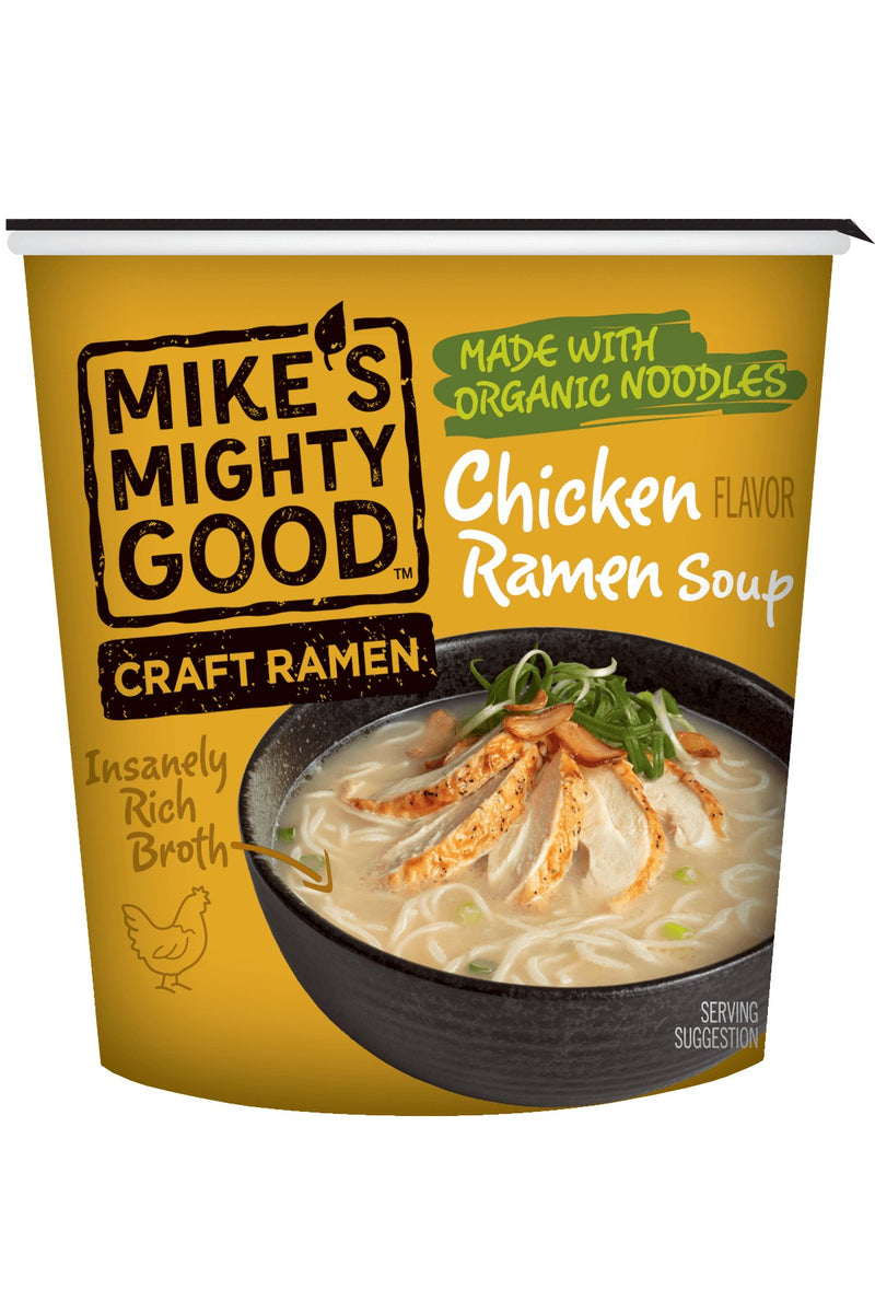 Mike's Mighty Good Chicken Flavor Ramen Cup - Savory Noodles