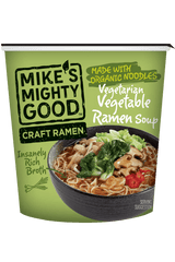 Craft Ramen Soups & Broths Mike's Mighty Good Cups Vegetarian Vegetable 6 Pack ($3.33 per unit)