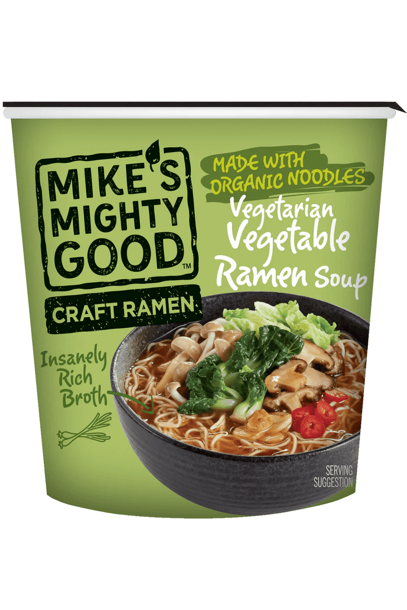 Craft Ramen Soups & Broths Mike's Mighty Good Cups Vegetarian Vegetable 6 Pack ($3.33 per unit)