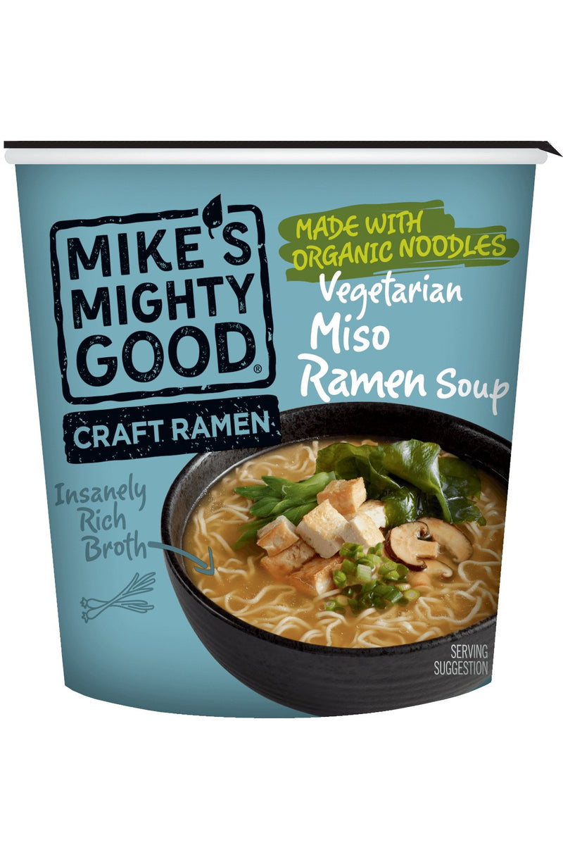 Mike's Mighty Good Vegetarian Miso Ramen Noodle Soup Cup