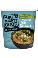 Craft Ramen Soups & Broths Mike's Mighty Good Cups Vegetarian Miso 6 Pack ($3.33 per unit)