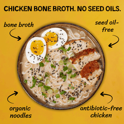 Chicken Bone Broth Flavor Ramen Noodle Soup Cup Cup Mike's Mighty Good