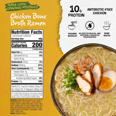 Chicken Bone Broth Flavor Ramen Noodle Soup Cup Cup Mike's Mighty Good