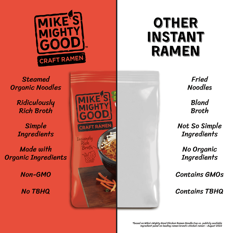 Kimchi Ramen Noodle Soup Pillow Pack - vs other ramen