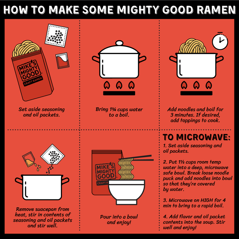 Kimchi Ramen Noodle Soup Pillow Pack - how to prepare