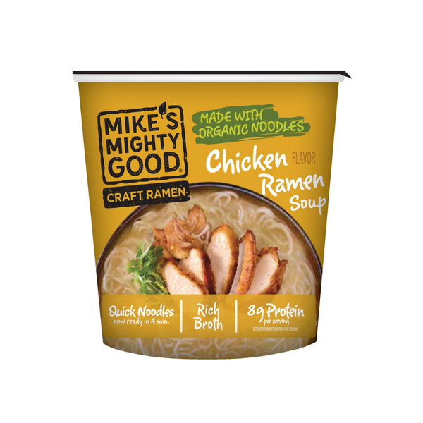Chicken Flavor Ramen Noodle Soup Cup Cup Mike's Mighty Good