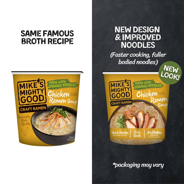 Chicken Flavor Ramen Noodle Soup Cup Cup Mike's Mighty Good
