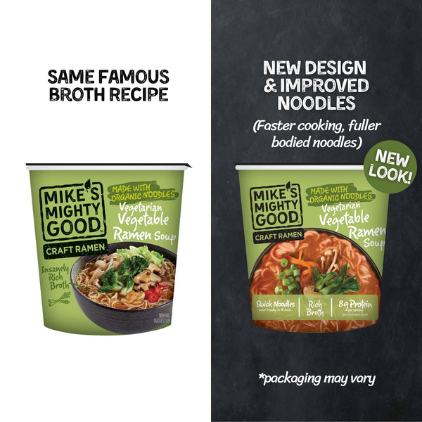 Vegetarian Vegetable Ramen Cup Soups & Broths Mike's Mighty Good