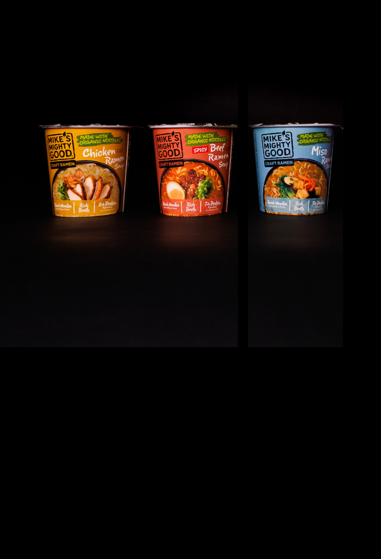 New Quicker-Cooking Mike's Mighty Good Organic Ramen Cups