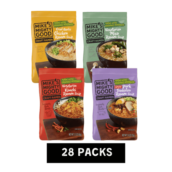 Craft Ramen Pillow Packs Soups & Broths Mike's Mighty Good Pillow Packs Vegetarian Miso 28 Pack ($3.00 per unit)