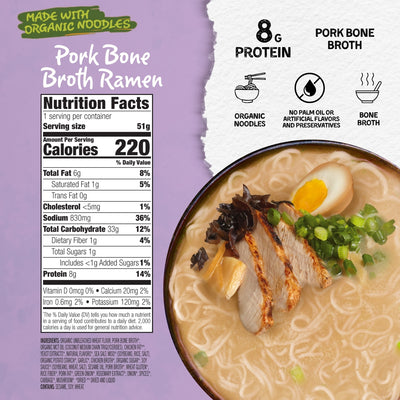 Chicken + Pork Bone Broth Ramen Cup Sampler Cup Mike's Mighty Good