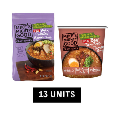 Spice Lovers Ramen Sampler Pillow Pack Mike's Mighty Good