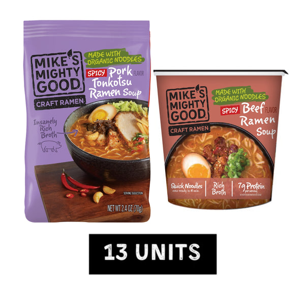 Spice Lovers Ramen Sampler Pillow Pack Mike's Mighty Good