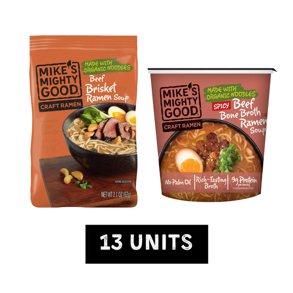 Ultimate Beef Ramen Sampler Mike's Mighty Good