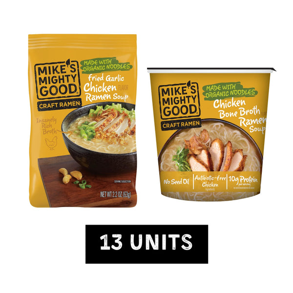 Ultimate Chicken Ramen Sampler Pillow Pack Mike's Mighty Good