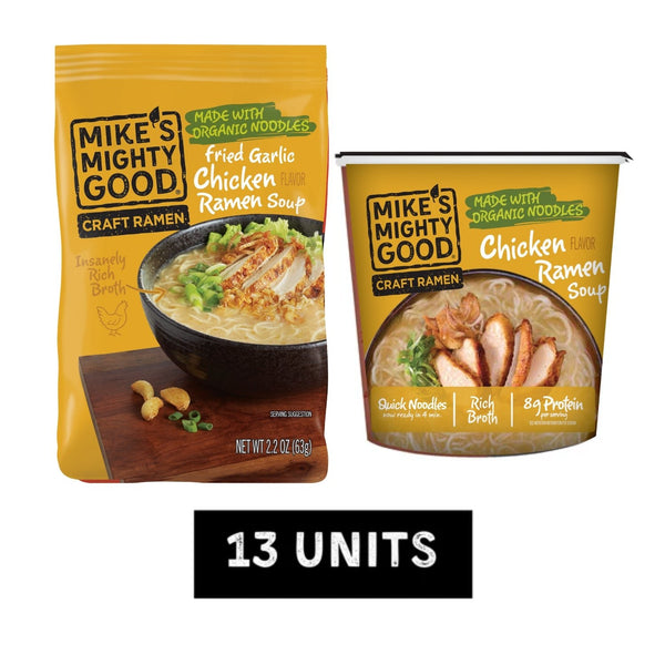 Ultimate Chicken Ramen Sampler Pillow Pack Mike's Mighty Good