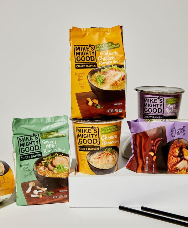 Mike's Mighty Good Ramen Noodle Pillow Pack Variety Packs - made with organic ramen noodles