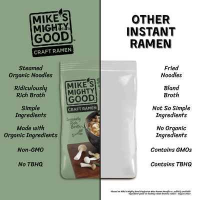 Vegetarian Miso Ramen Noodle Pillow Pack Pillow Pack Mike's Mighty Good   