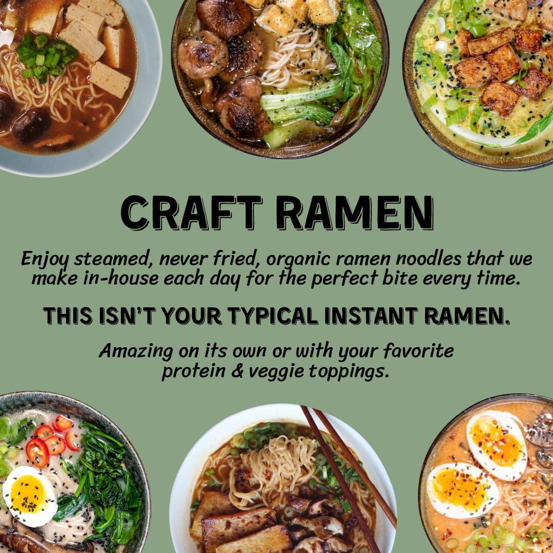 Vegetarian Miso Ramen Noodle Pillow Pack – Mike's Mighty Good