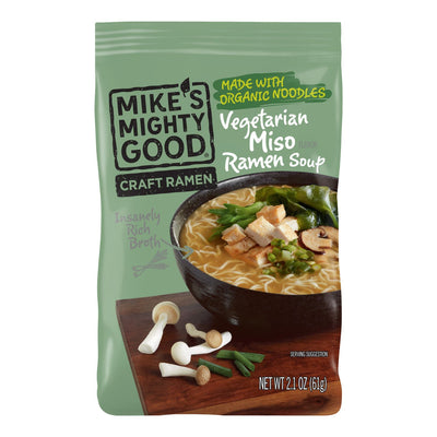 Vegetarian Miso Ramen Noodle Pillow Pack Pillow Pack Mike's Mighty Good   