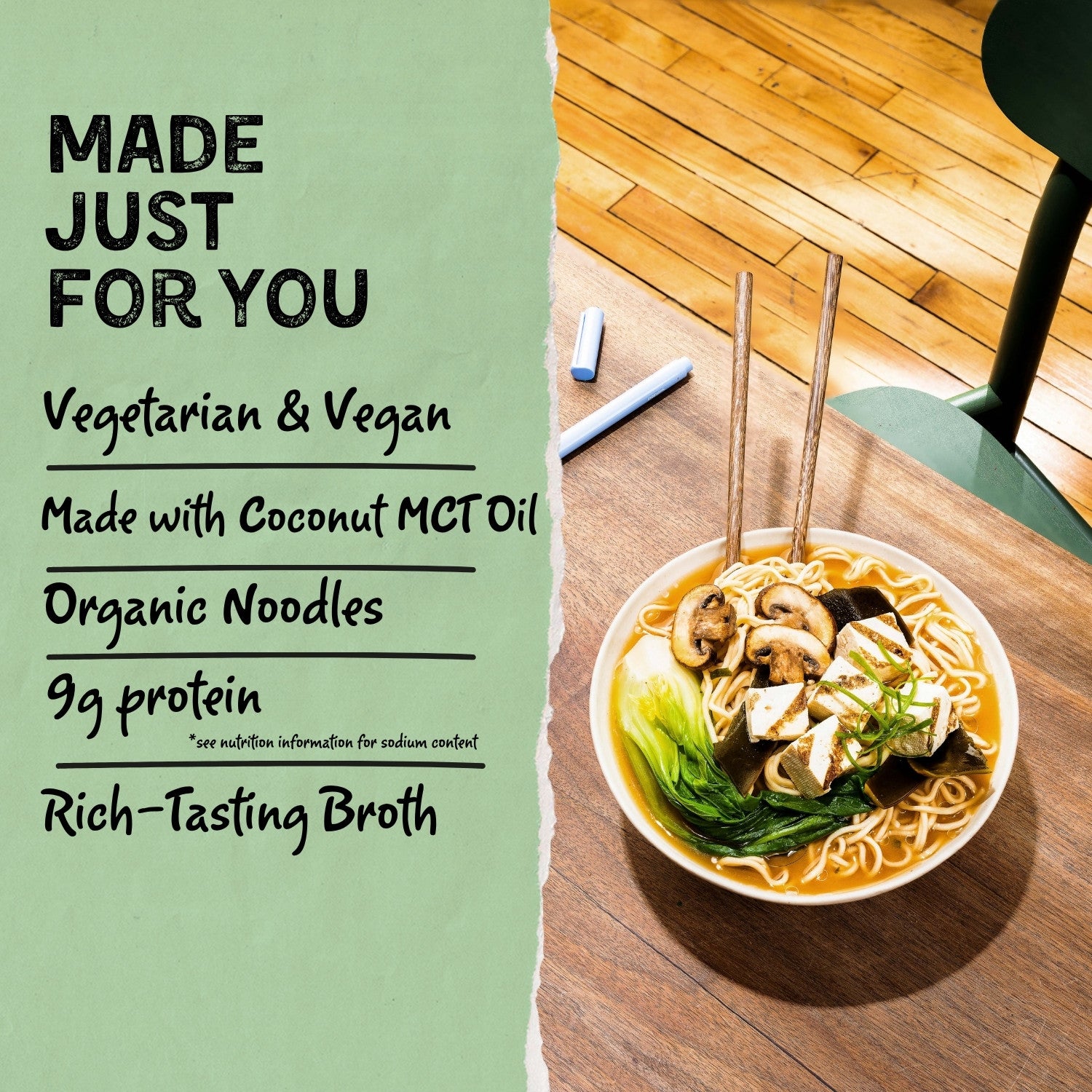 Vegetarian Miso Ramen Noodle Pillow Pack – Mike's Mighty Good