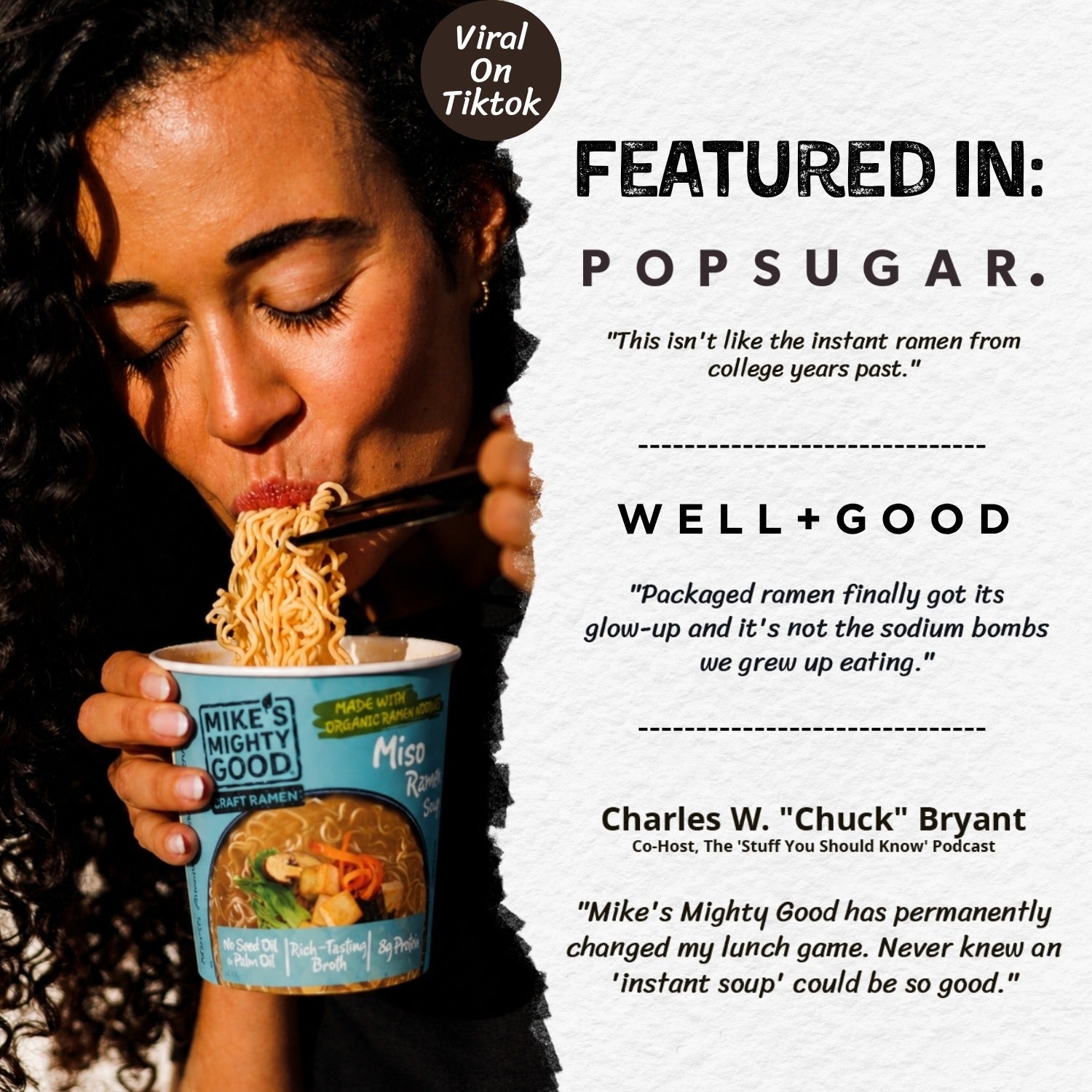 Vegetarian Miso Ramen Noodle Cup – Mike's Mighty Good