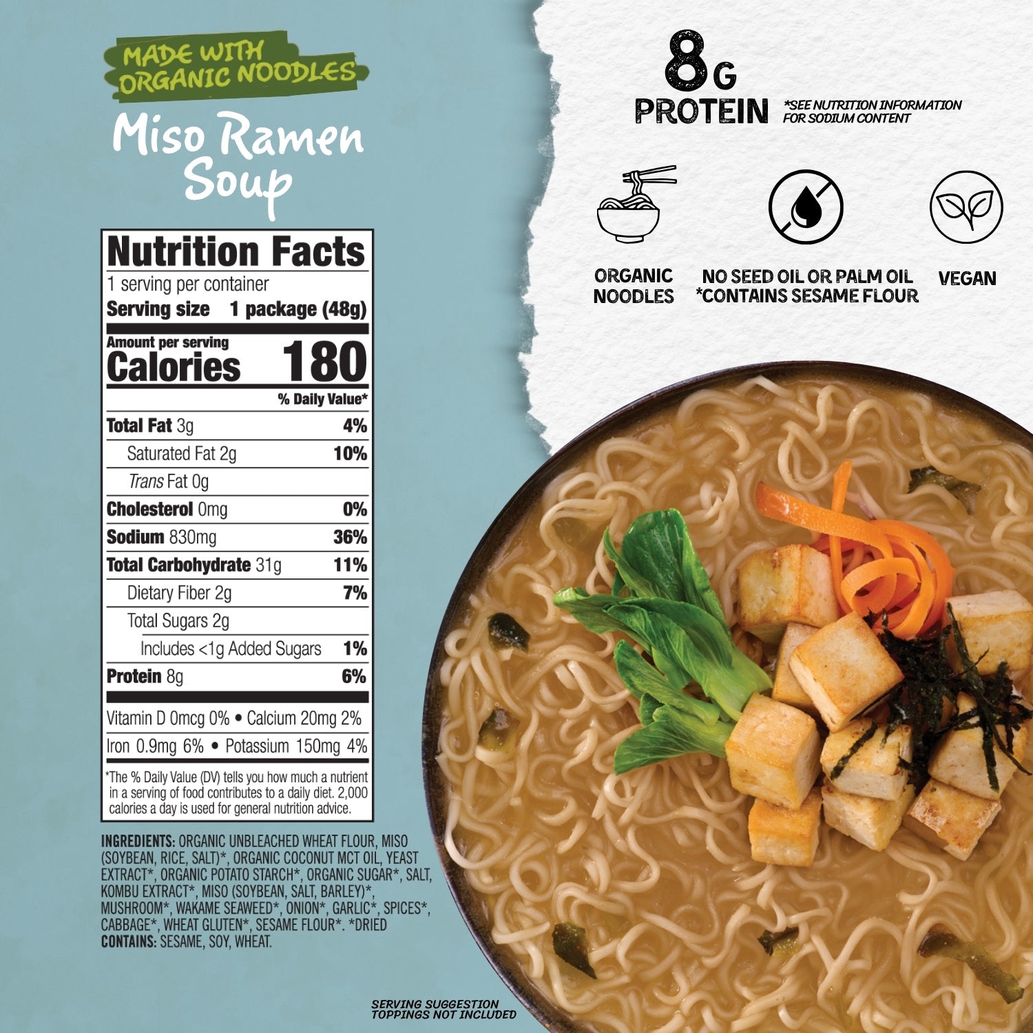 Vegetarian Miso Ramen Noodle Cup – Mike's Mighty Good