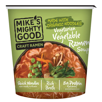 Vegetable Ramen + Vegetarian Miso Cup Cup Mike's Mighty Good