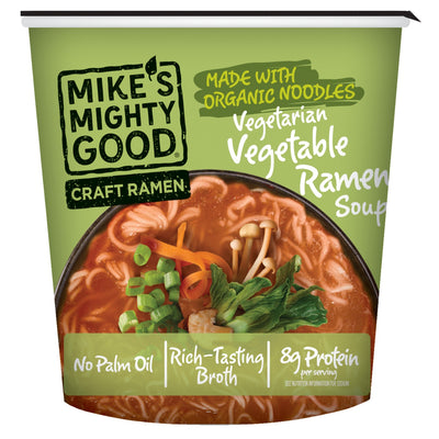 Vegetarian Vegetable Ramen Cup Soups & Broths Mike's Mighty Good
