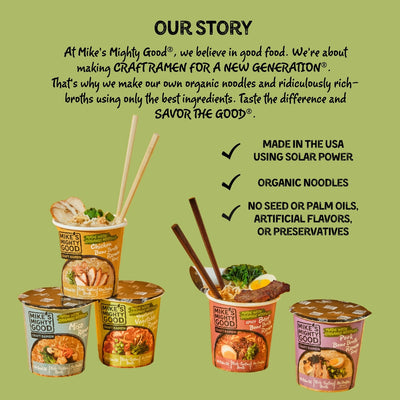 Vegetarian Vegetable Ramen Cup Soups & Broths Mike's Mighty Good